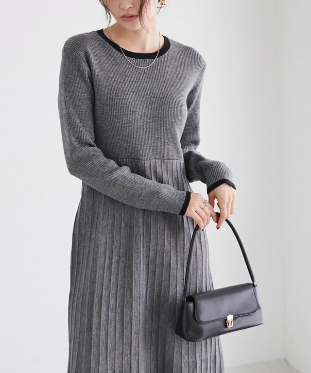 166cm / 杢グレー×ブラック / M