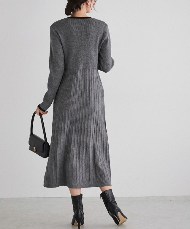 166cm / 杢グレー×ブラック / M