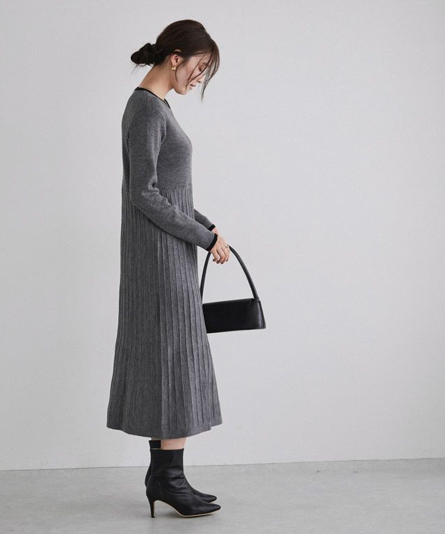 166cm / 杢グレー×ブラック / M