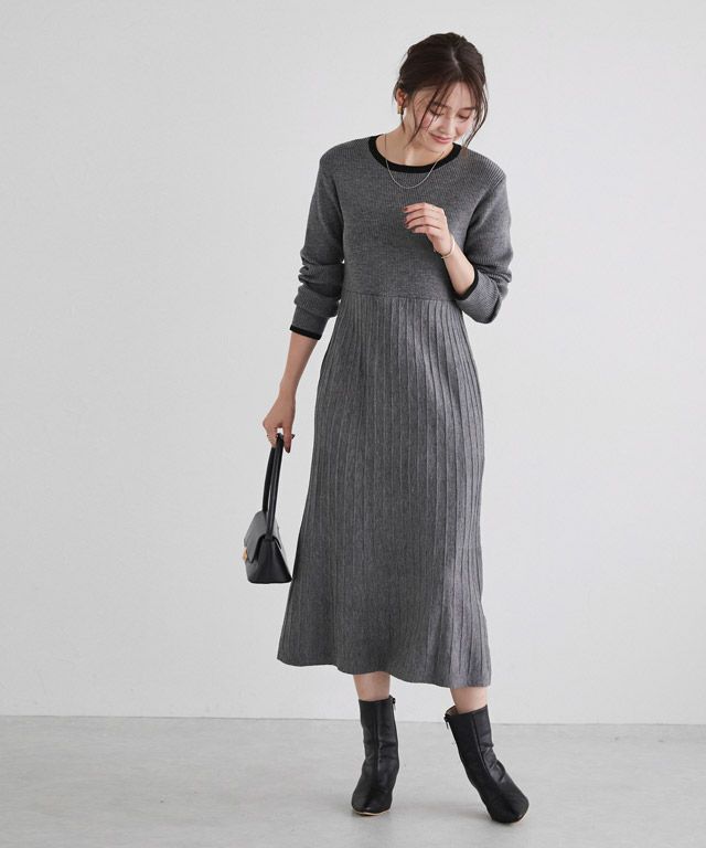 166cm / 杢グレー×ブラック / M