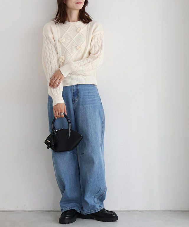 163cm / アイボリー / M