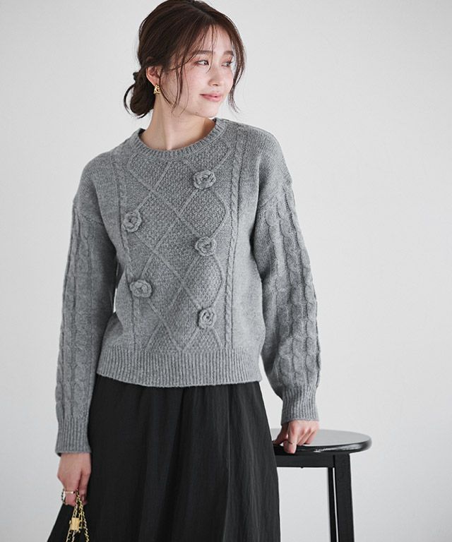 166cm / 杢グレー / M