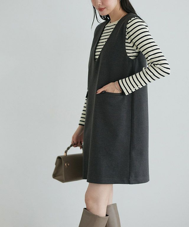 167cm / 杢チャコール / M