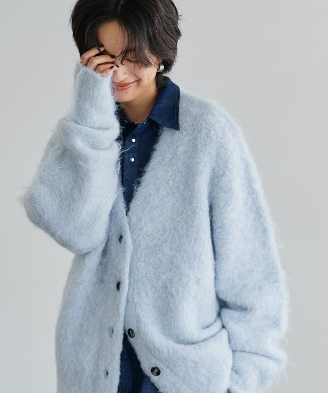 166cm / 杢ライトブルー / M