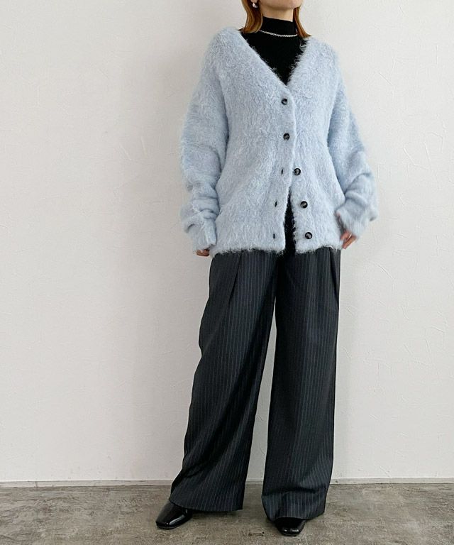 160cm / 杢ライトブルー / M