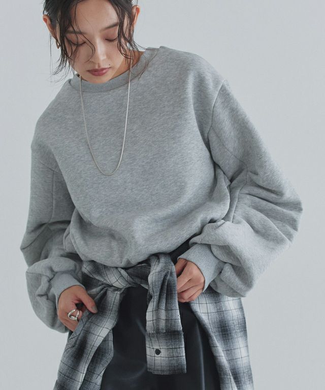 163cm / 杢グレー / M