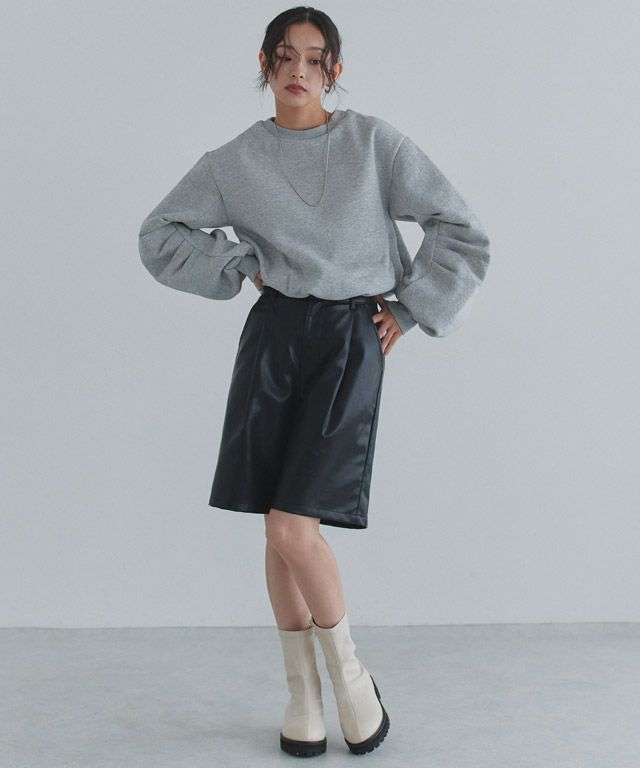 163cm / 杢グレー / M