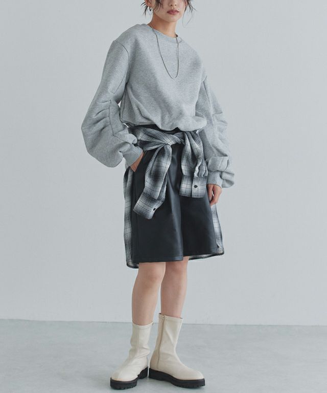 163cm / 杢グレー / M