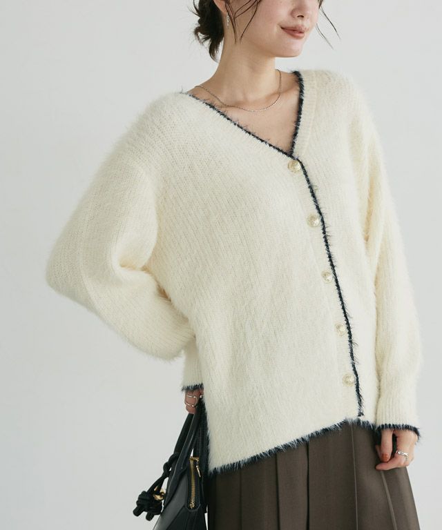 167cm / アイボリー×ブラック / M