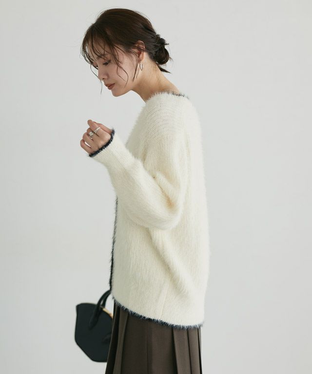 167cm / アイボリー×ブラック / M