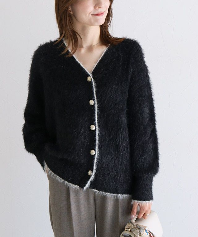 163cm / ブラック×アイボリー / M