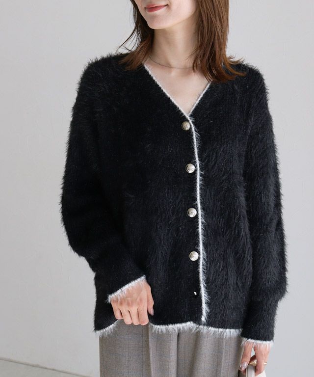 163cm / ブラック×アイボリー / M