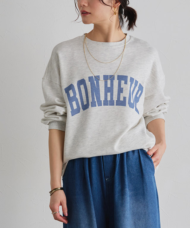 オーバーサイズロゴスウェット