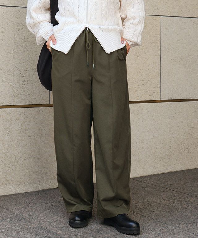 ギャザーツイルカーブパンツ