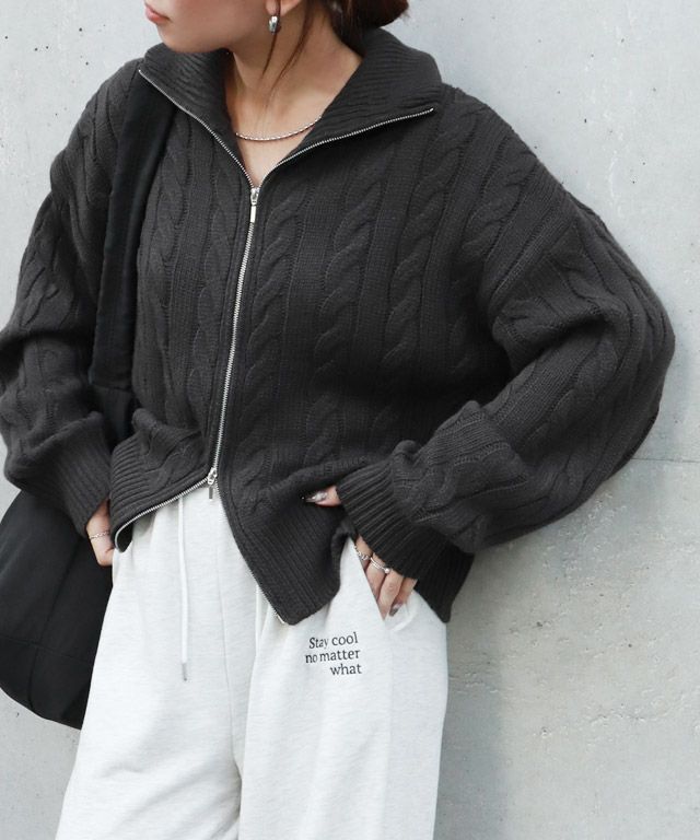 160cm / チャコール / M