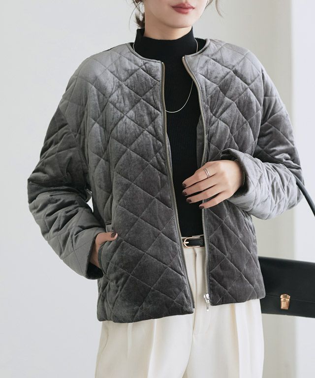 新品タグ付き ジェイリンドバーグ ベロアブルゾン Mジャケット 上質