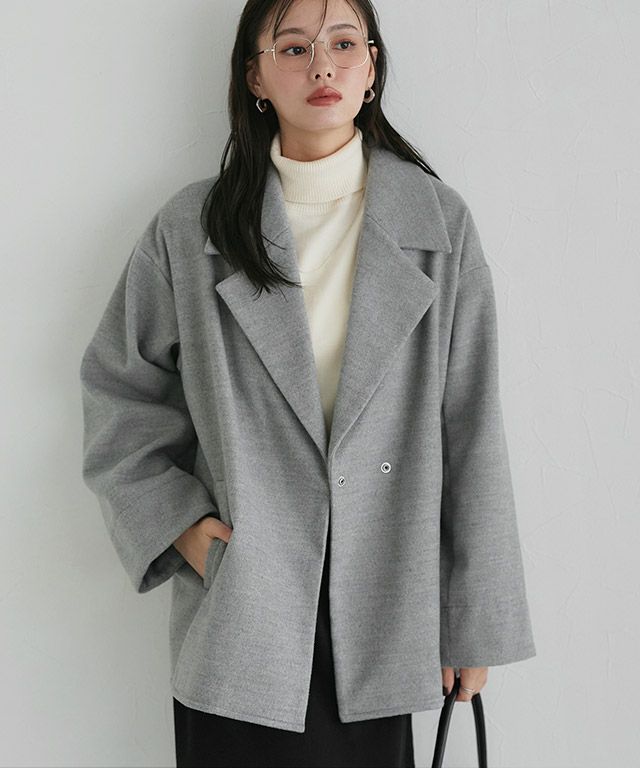 シンプルテーラーカラーコート