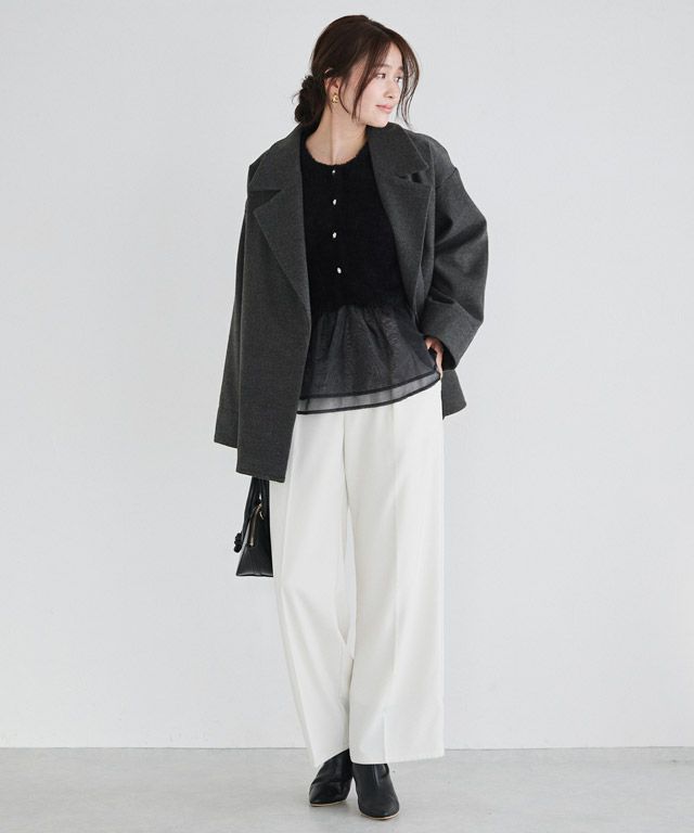 166cm / 杢チャコール / M