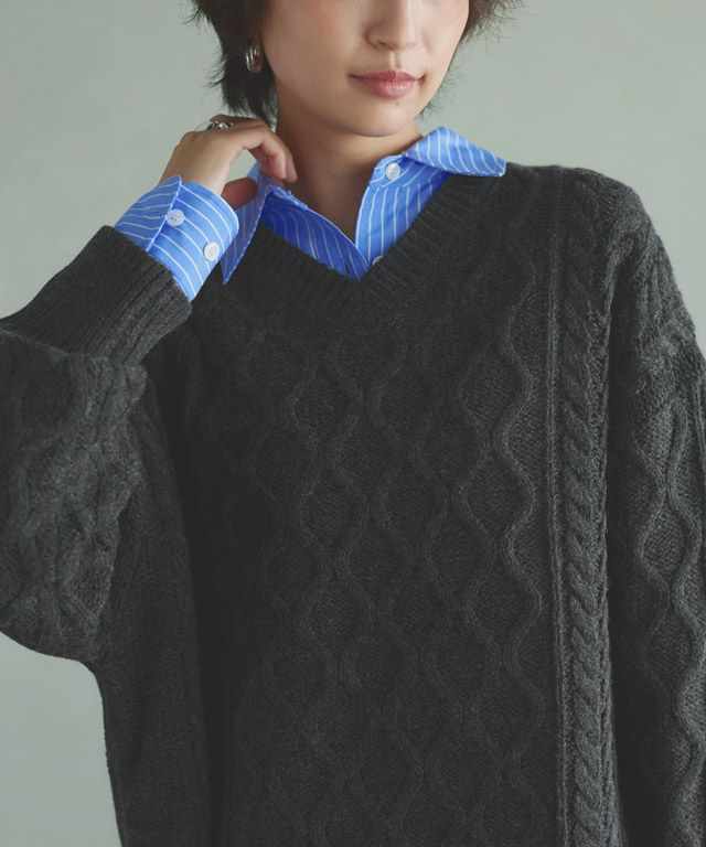 166cm / 杢ブラック / M