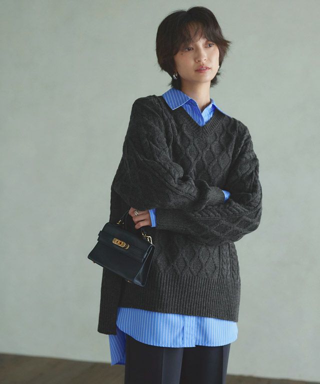 166cm / 杢ブラック / M