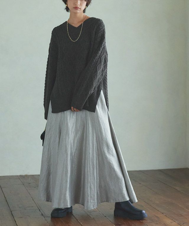 166cm / 杢ブラック / M