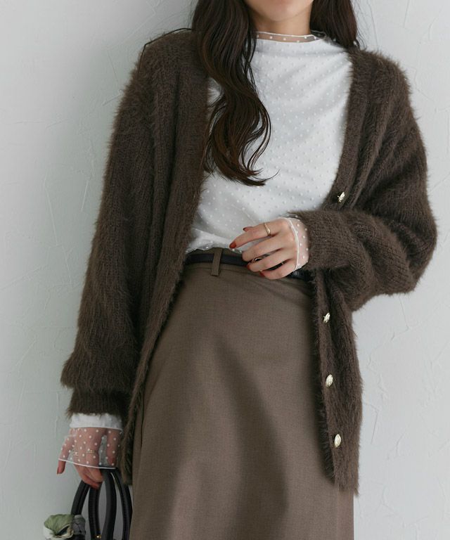 160cm / ドット / オフホワイト / M