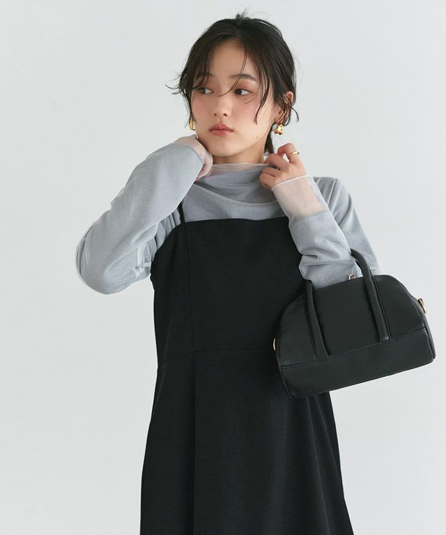 160cm / ラメ / シルバーグレー / M