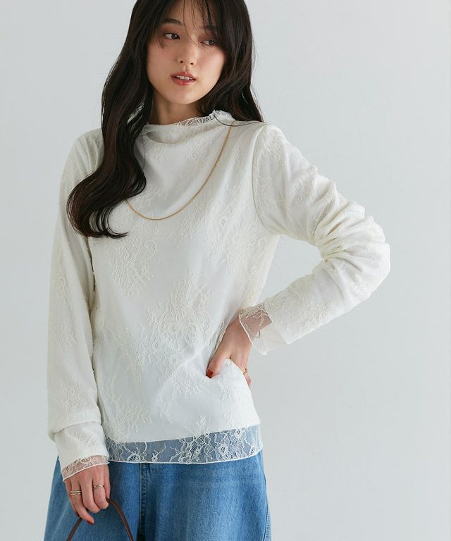 160cm / レース / アイボリー / M