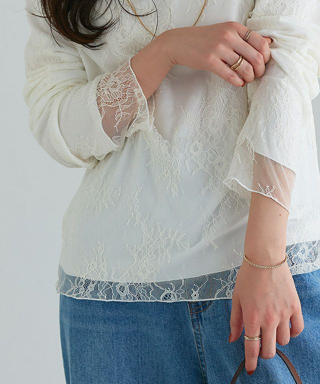 160cm / レース / アイボリー / M