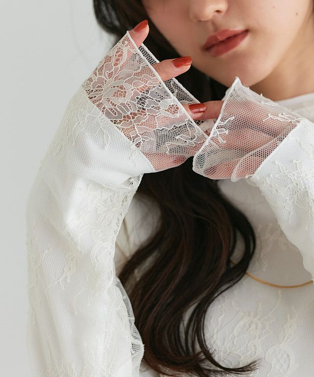 160cm / レース / アイボリー / M