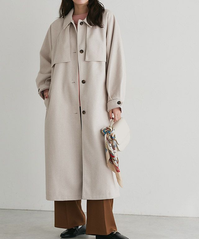 アレンジカラーシングルロングコート