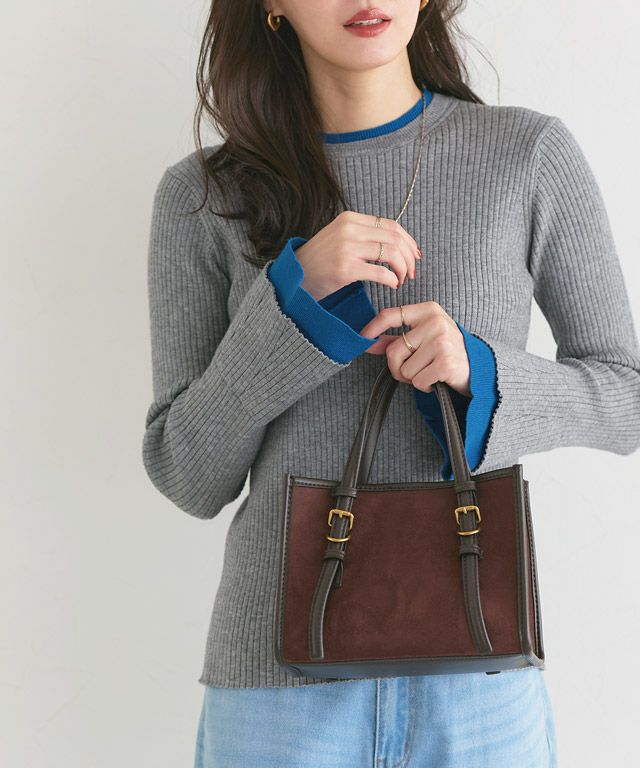 167cm / 杢グレー×ブルー / M