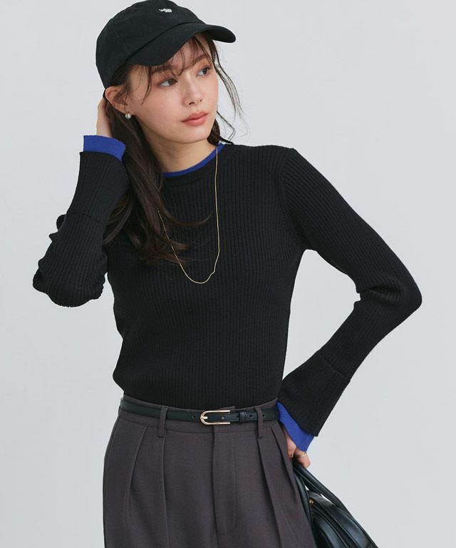 167cm / ブラック×ロイヤルブルー / M