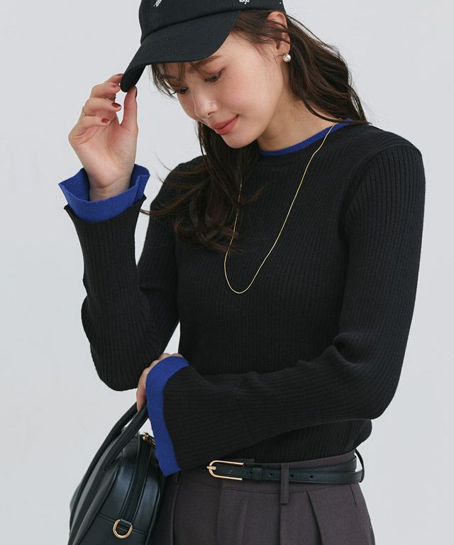 167cm / ブラック×ロイヤルブルー / M