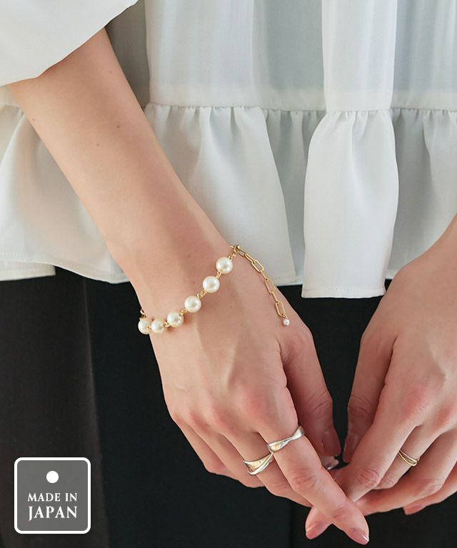 パールチェーンブレスレット