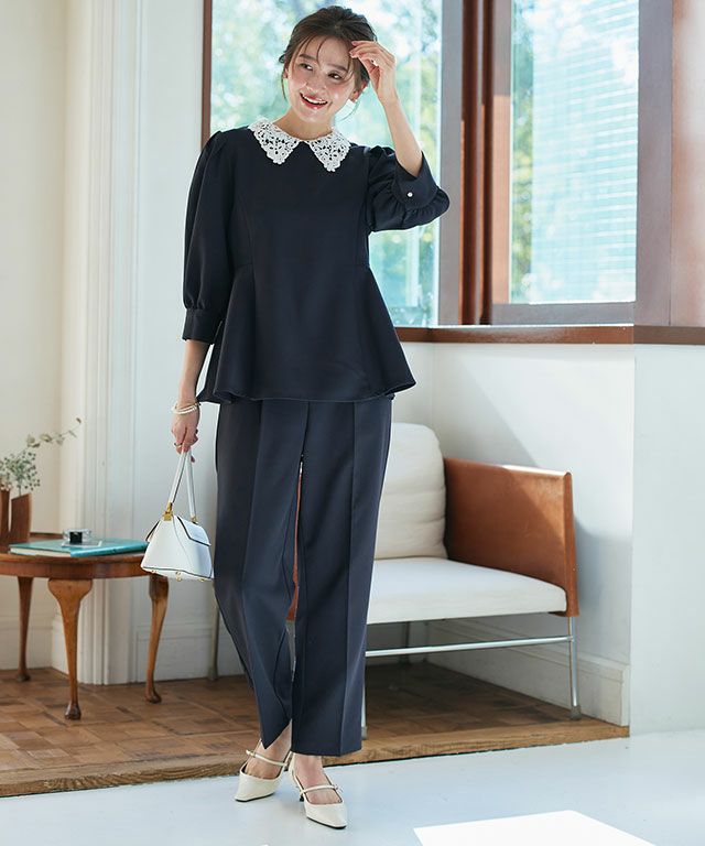 166cm / レース / ネイビー / M