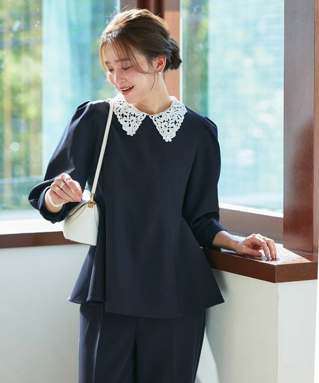 166cm / レース / ネイビー / M