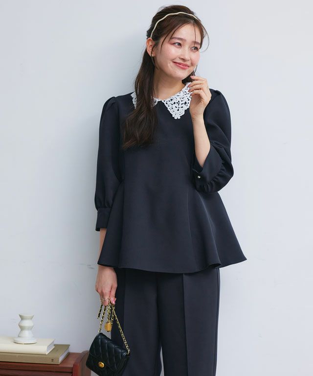 166cm / レース / ネイビー / M