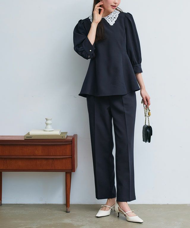 166cm / レース / ネイビー / M