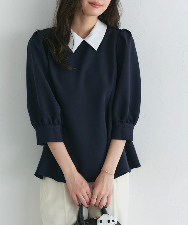 167cm / 無地 / ネイビー / M