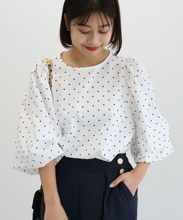 150cm / ドット / オフホワイト / M