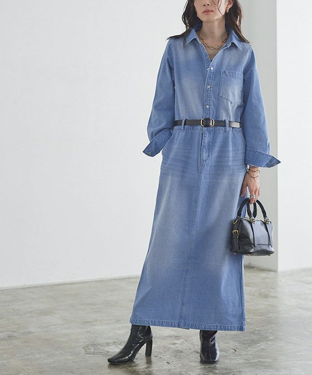[RASW]デニムシャツワンピース