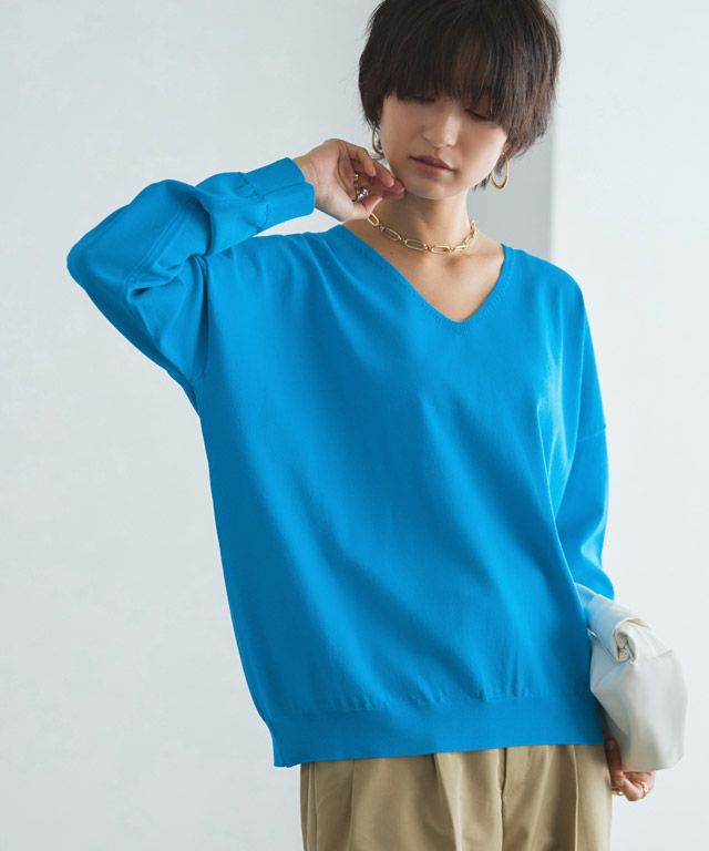 166cm / ターコイズ×ベージュ / M