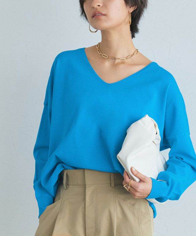 166cm / ターコイズ×ベージュ / M