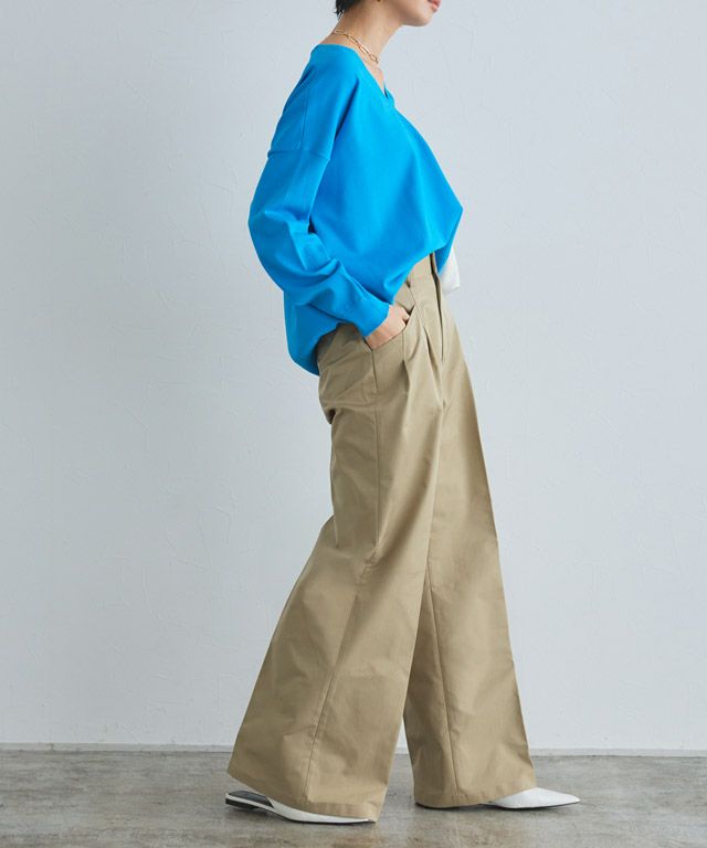 166cm / ターコイズ×ベージュ / M