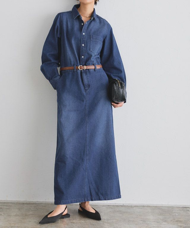 166cm / ブルー×グレージュ / M