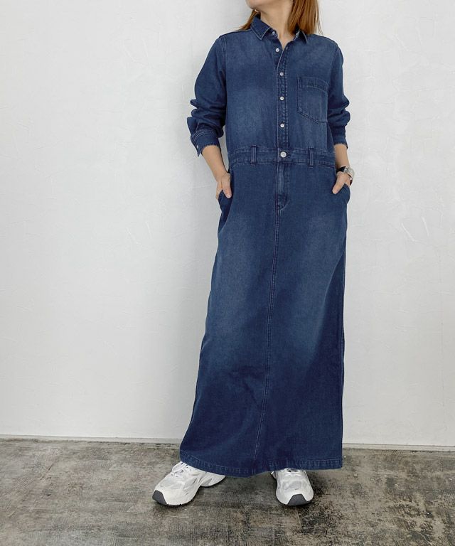 160cm / ブルー×キャメルベージュ / M