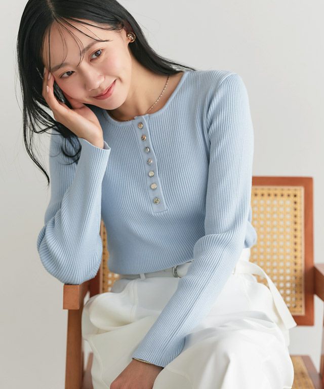 162cm / ライトブルー / M