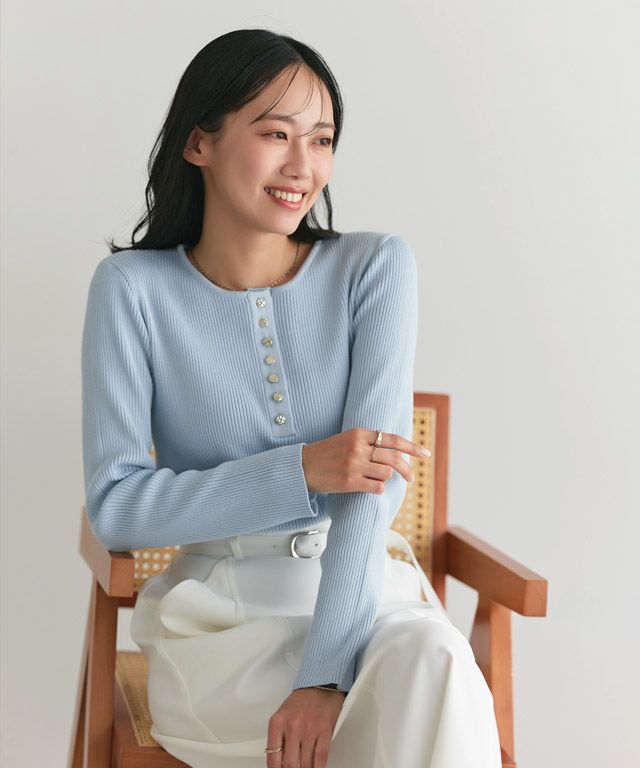 162cm / ライトブルー / M